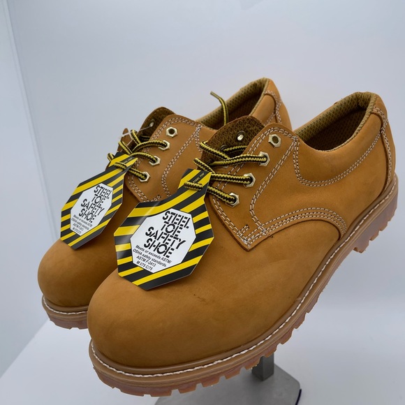 Other - Steel Toe Men’s Leather Upper Oxford Safety Work Comfortable Shoes NEW